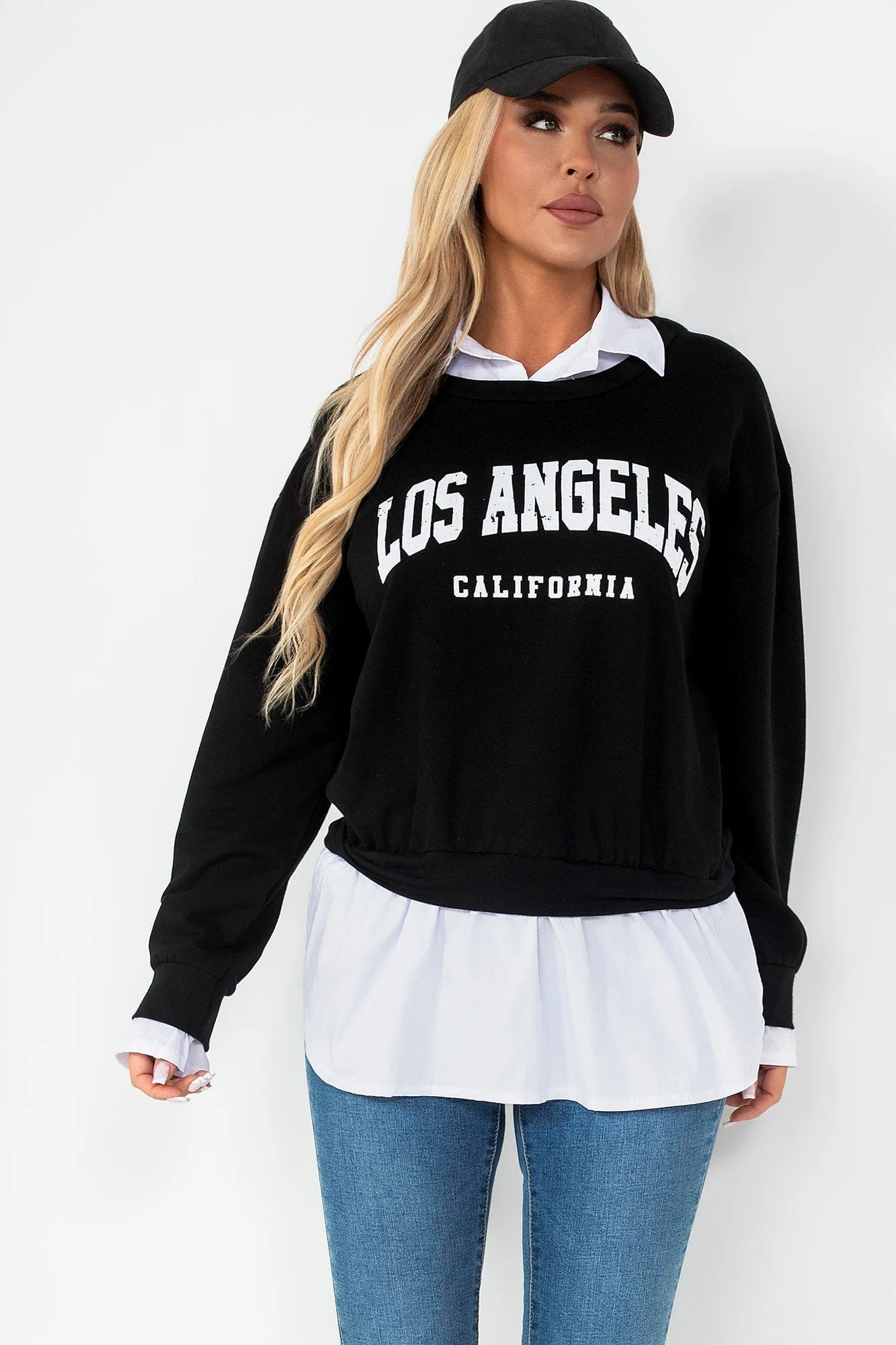 Oda Black 'Los Angeles' Top sold by Va Va Voom