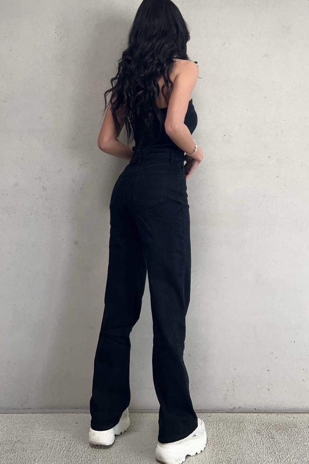 Eliza Black Denim Jumpsuit sold by Va Va Voom product image thumbnail 2