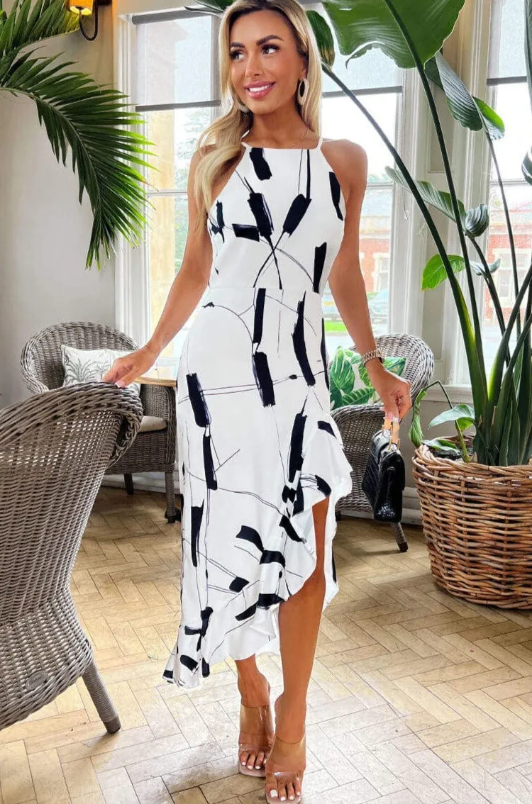 AX Paris Imelda Monochrome Print Dress sold by Va Va Voom product image thumbnail 4