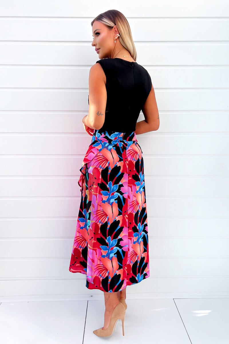 AX Paris Annika Multi Floral Midi Dress sold by Va Va Voom product image thumbnail 2