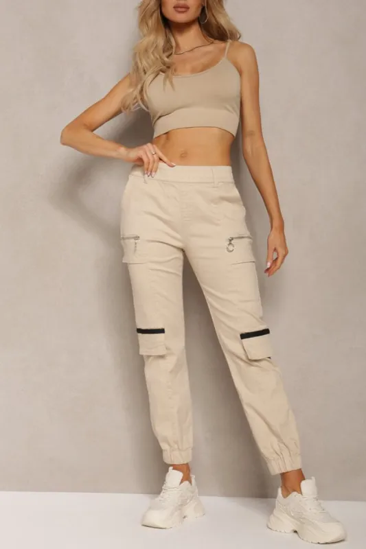 Sammie Stone Cargo Trousers sold by Va Va Voom