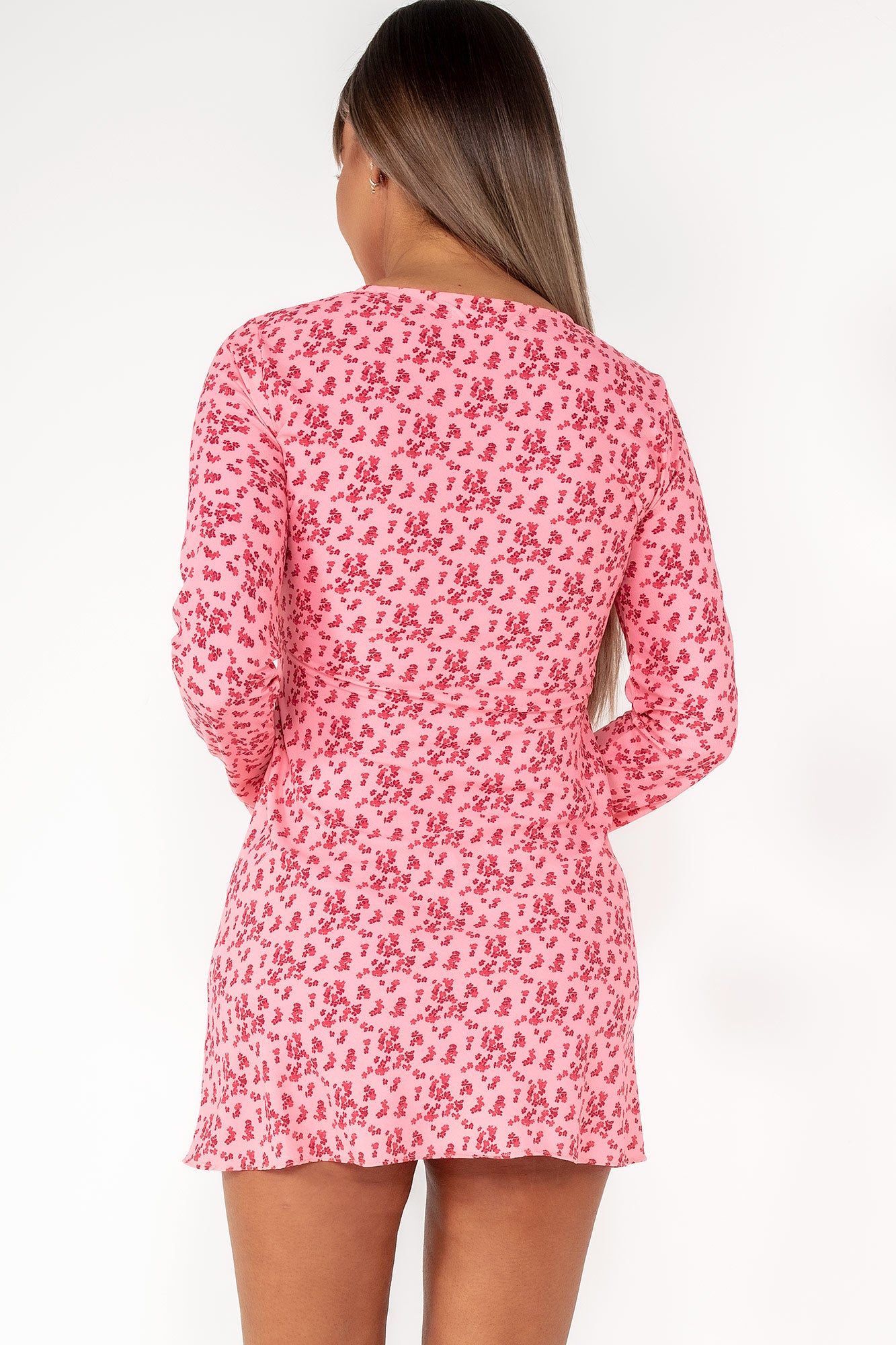 Glamorous Emma Pink Ditsy Print Dress sold by Va Va Voom product image thumbnail 2