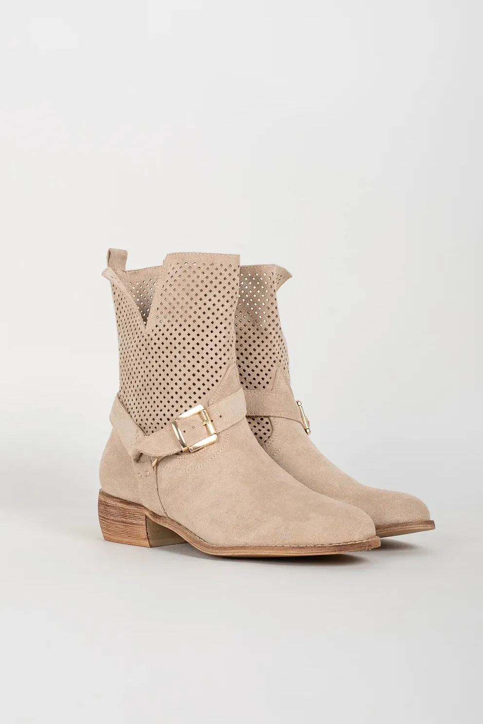 Wallace Stone Suedette Ankle Boots sold by Va Va Voom product image thumbnail 3