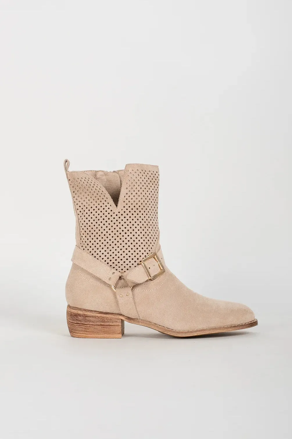 Wallace Stone Suedette Ankle Boots sold by Va Va Voom product image thumbnail 5