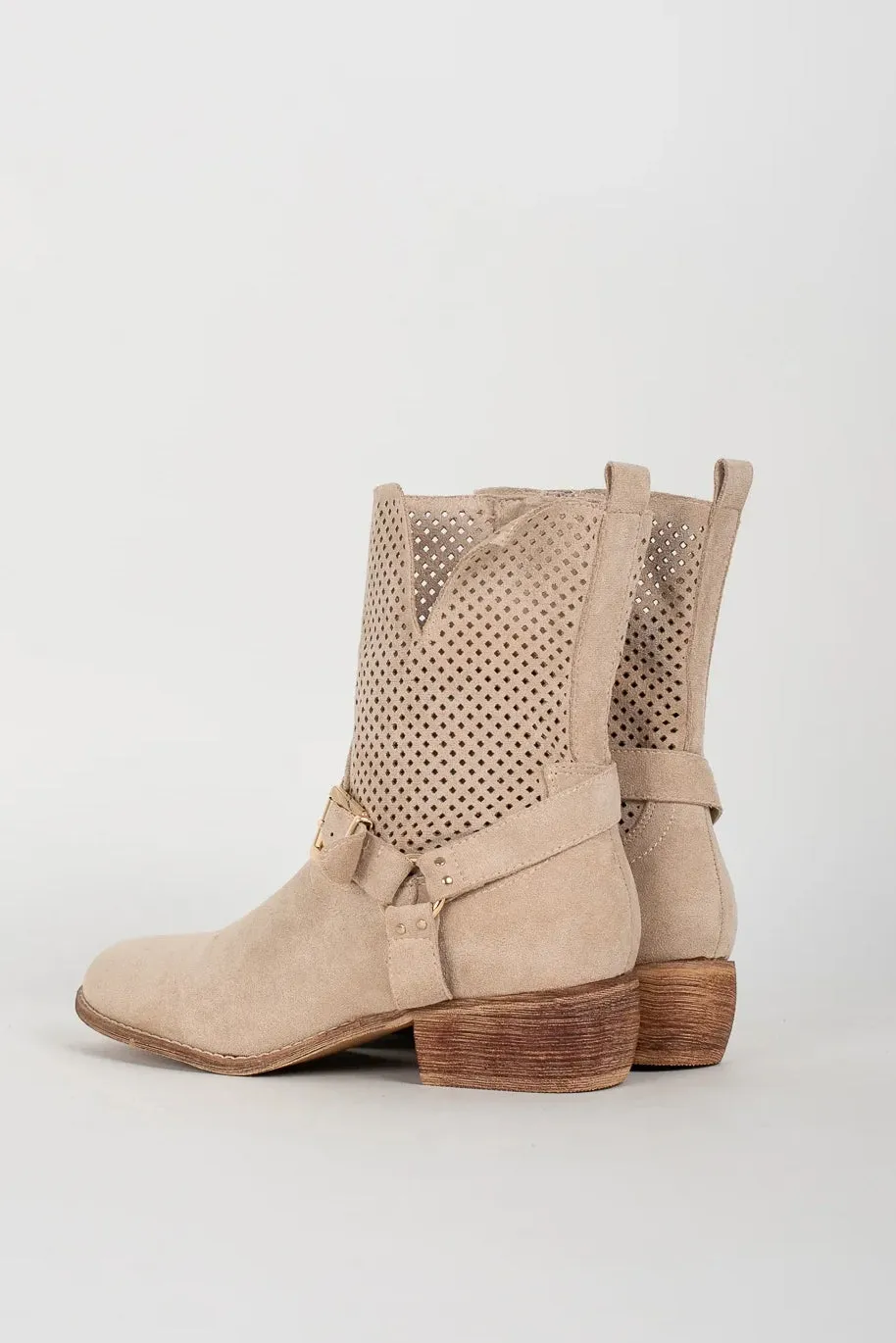 Wallace Stone Suedette Ankle Boots sold by Va Va Voom product image thumbnail 4