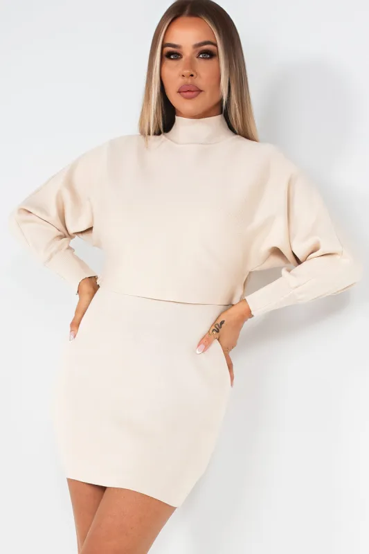 Freya Cream Knit Dress Set sold by Va Va Voom