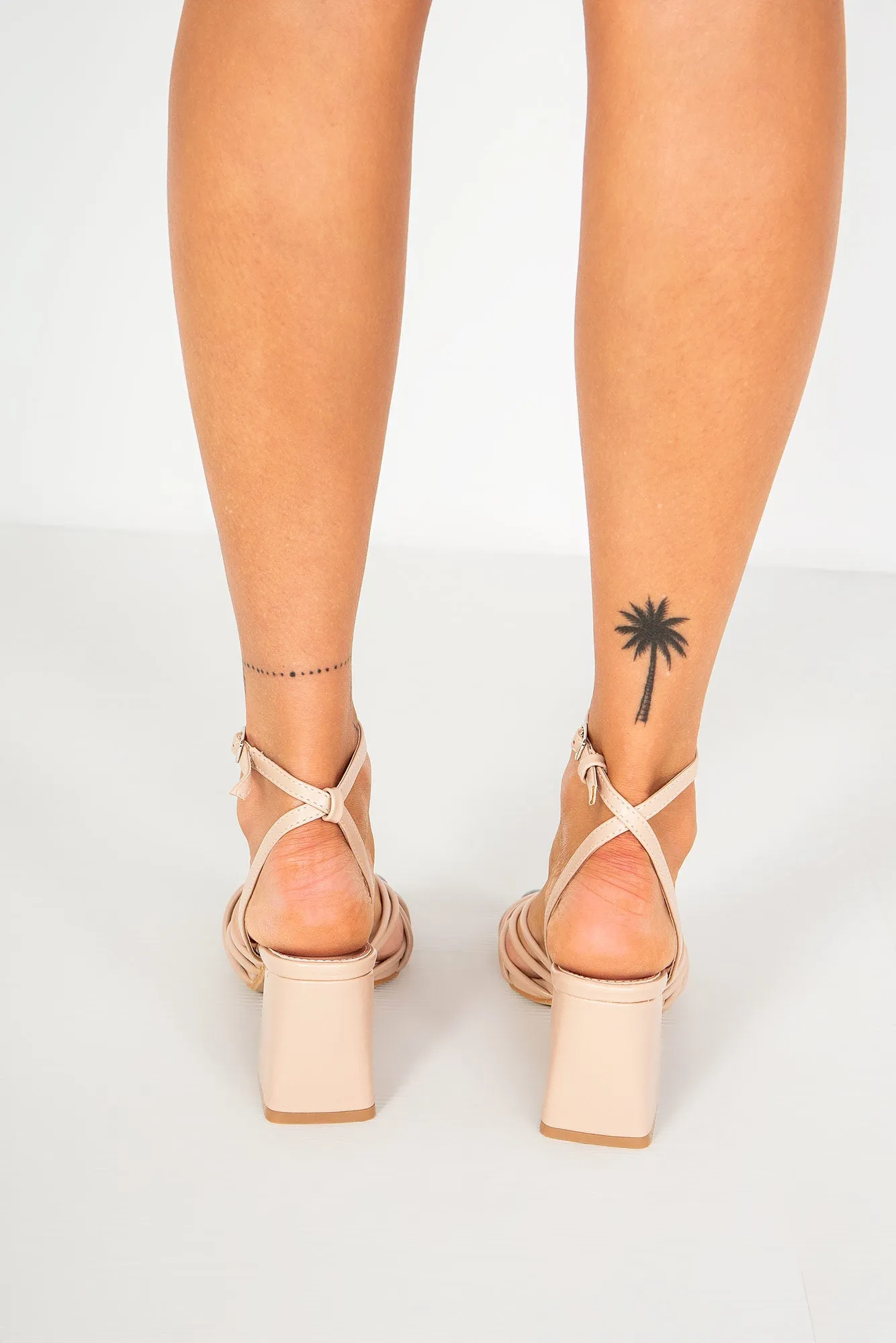 Hayleigh Stone Knotted Block Heels sold by Va Va Voom product image thumbnail 2