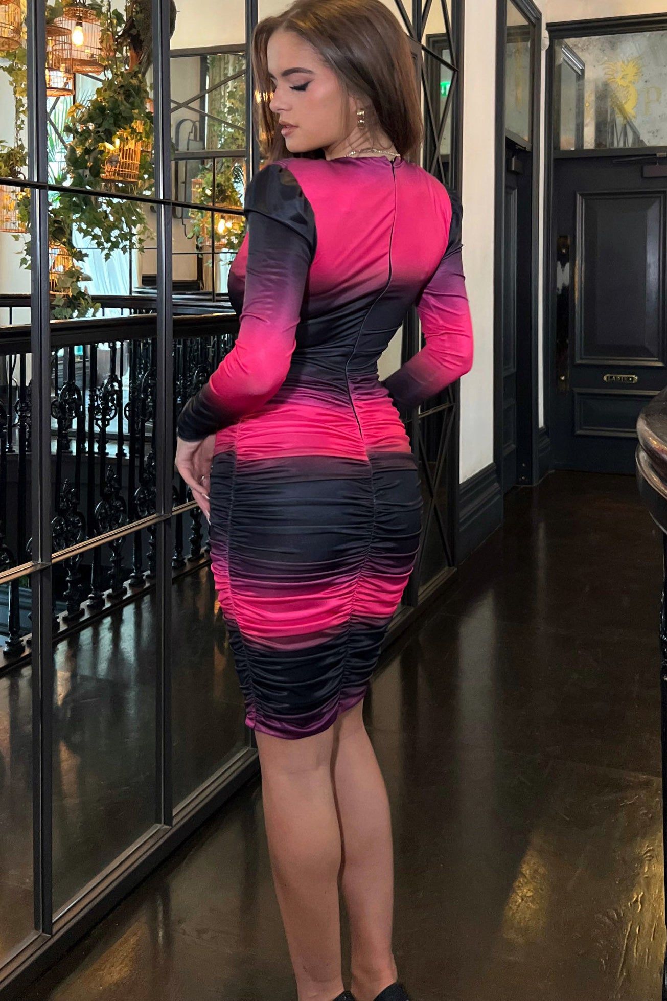 Girl In Mind India Pink Ombre Dress sold by Va Va Voom product image thumbnail 2