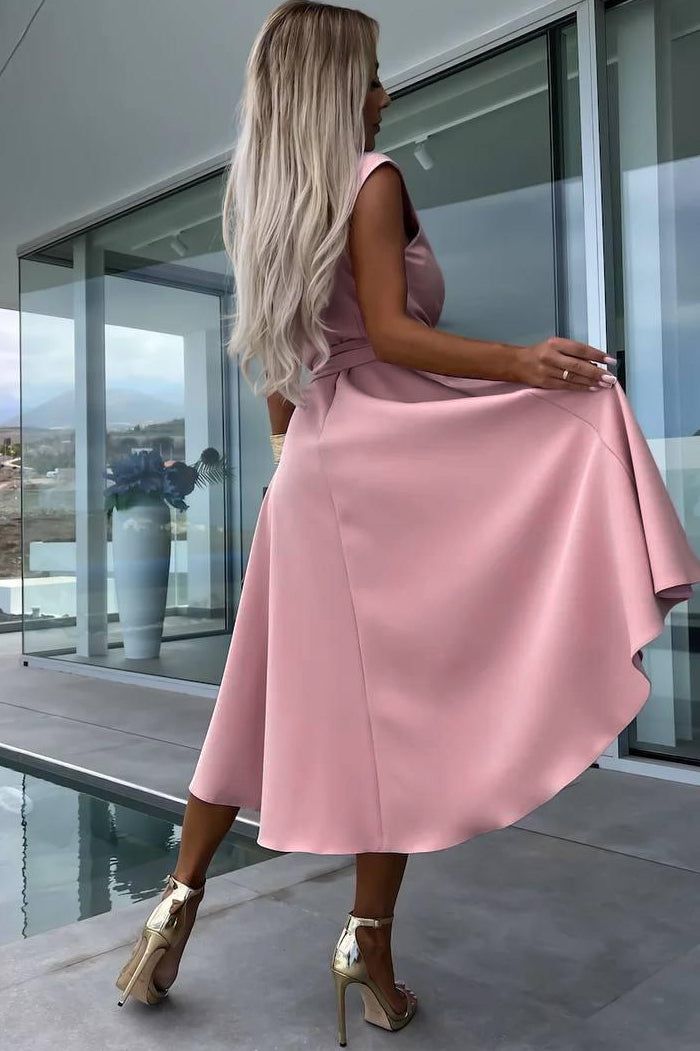 Sinead Pink Sleeveless Dress sold by Va Va Voom product image thumbnail 2