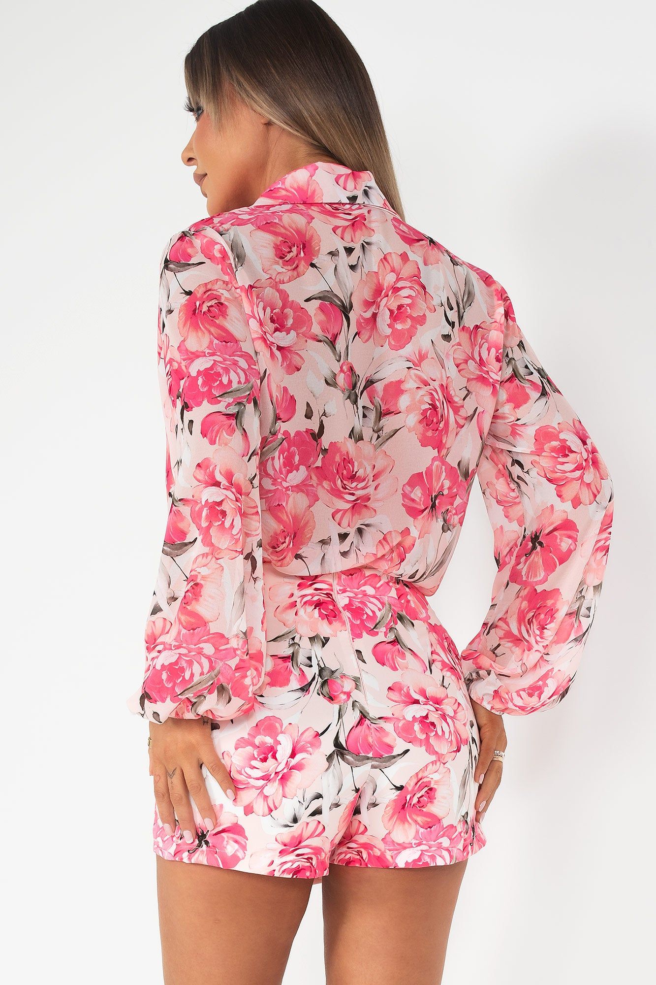 Blakelyn Pink Floral Shirt sold by Va Va Voom product image thumbnail 2
