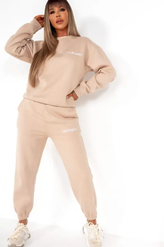 Casia Stone 'Los Angeles' Jogger Co Ord sold by Va Va Voom