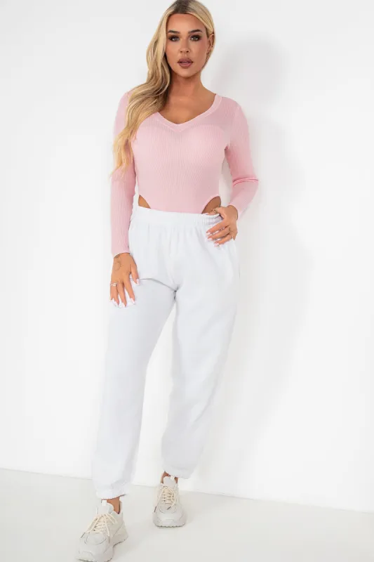 Olivia White Oversized Joggers sold by Va Va Voom