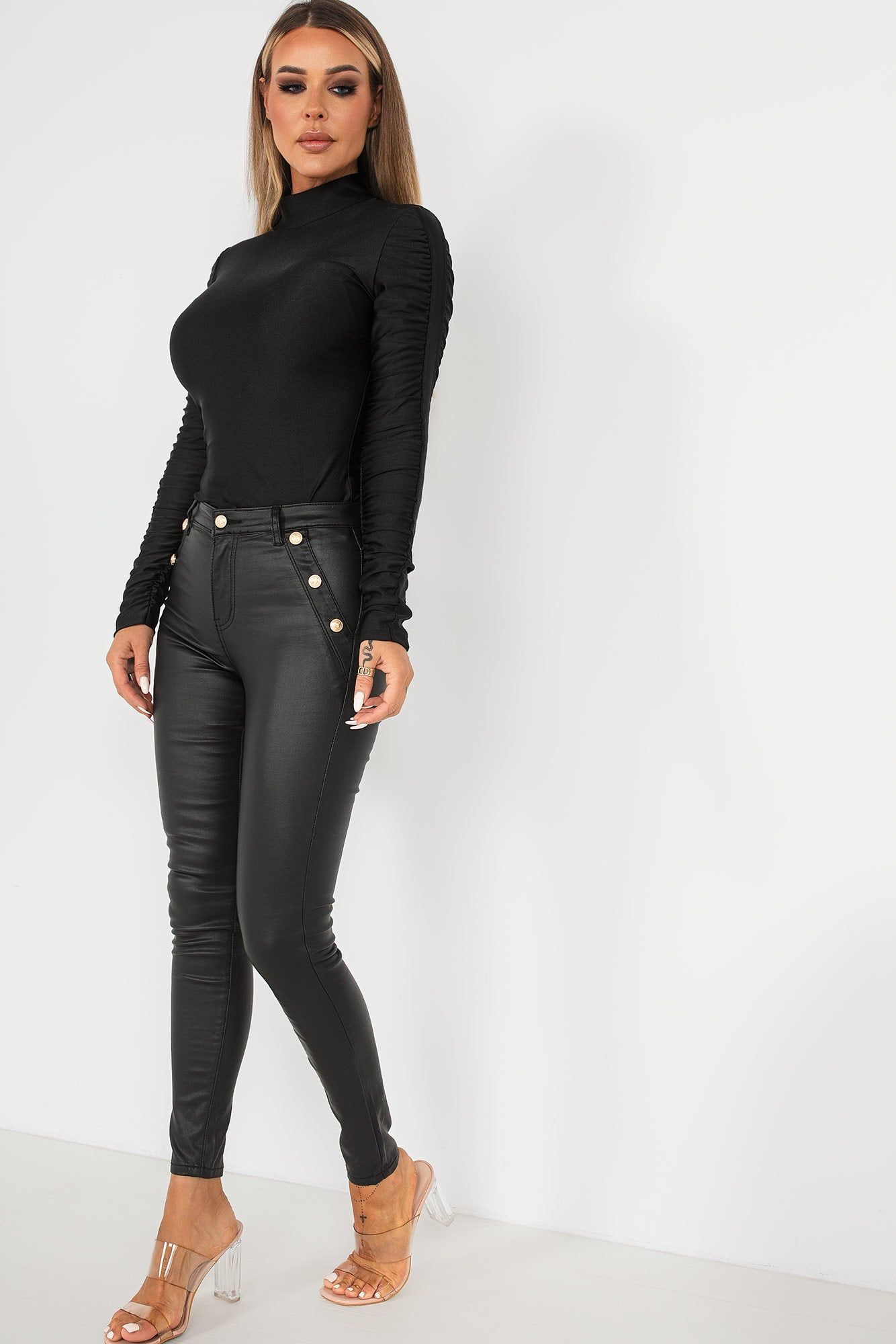 Becks Black High Neck Top sold by Va Va Voom product image thumbnail 3