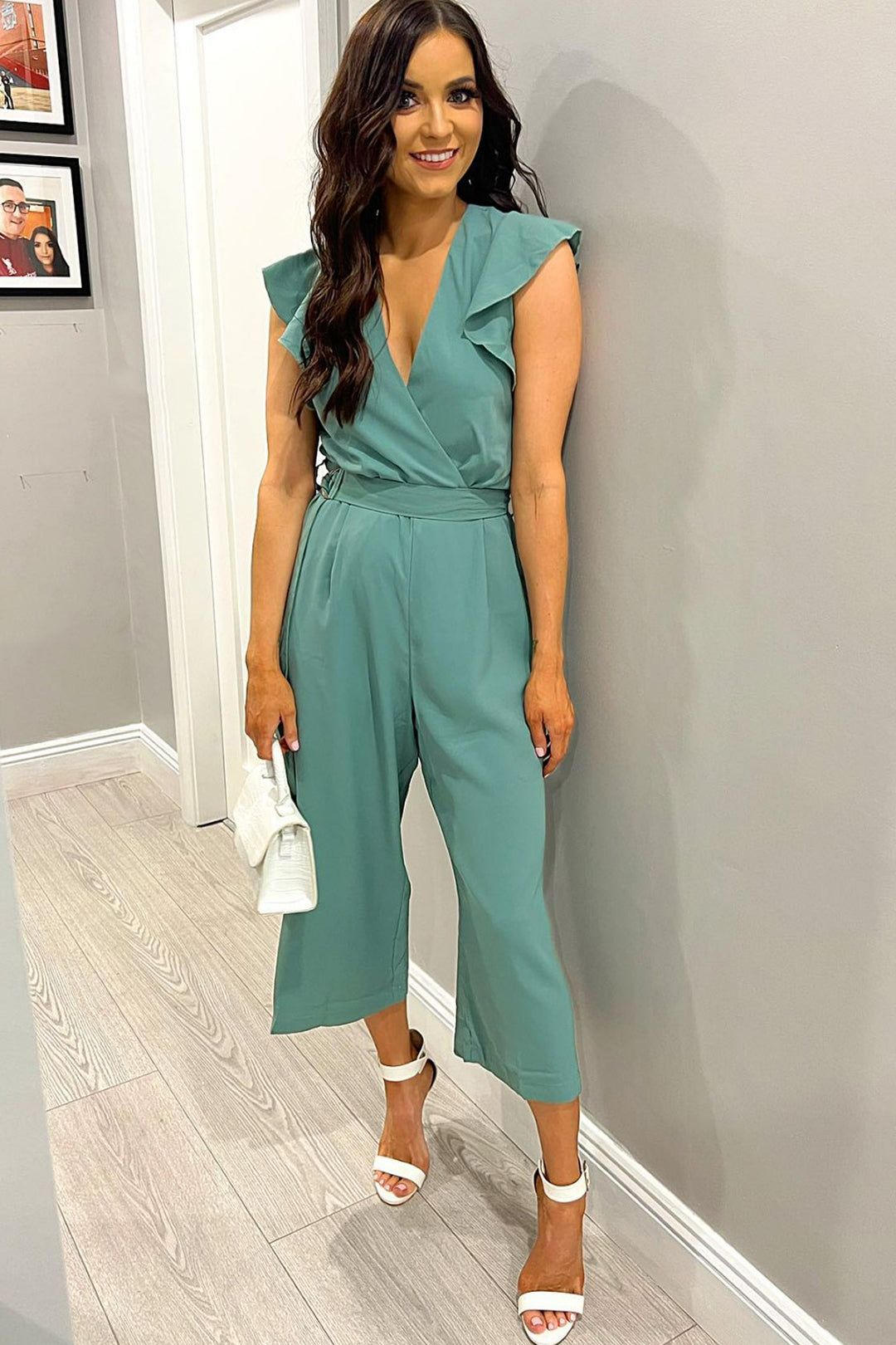 AX Paris Zuki Duck Egg Belted Jumpsuit sold by Va Va Voom product image thumbnail 5