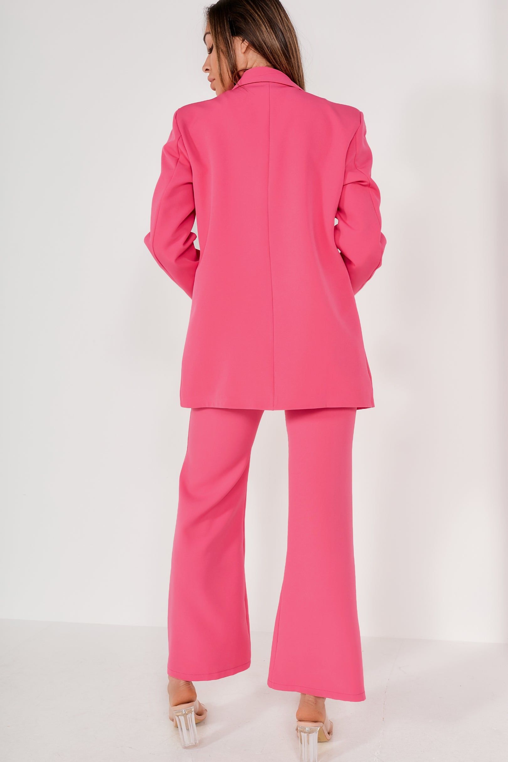 Pearly Pink Oversized Belted Blazer sold by Va Va Voom product image thumbnail 2