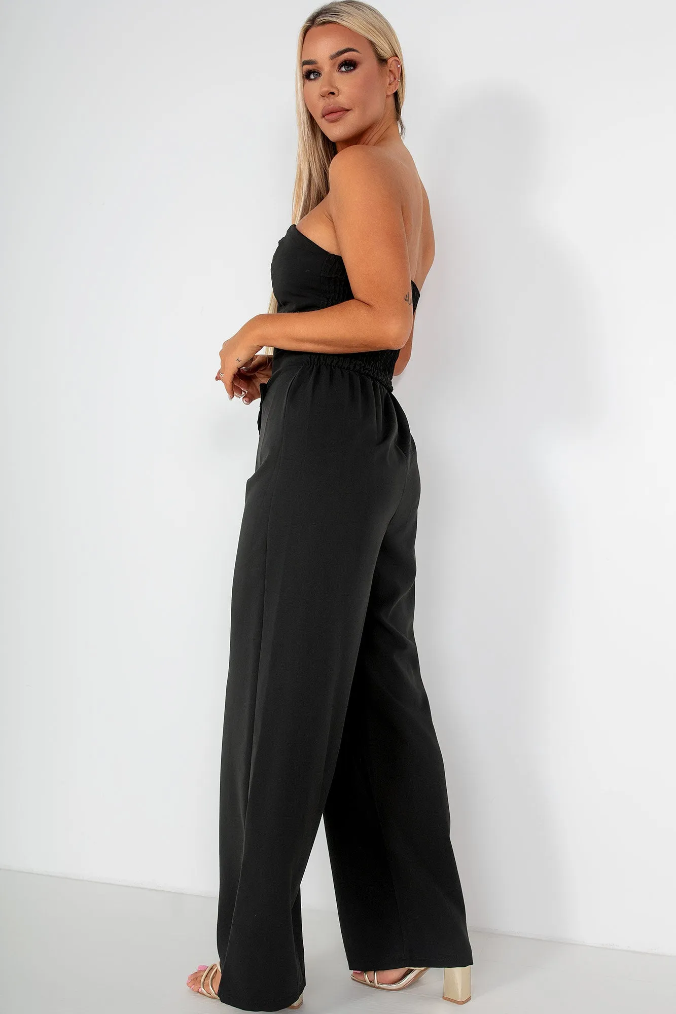 Floella Black Bandeau Jumpsuit sold by Va Va Voom product image thumbnail 2