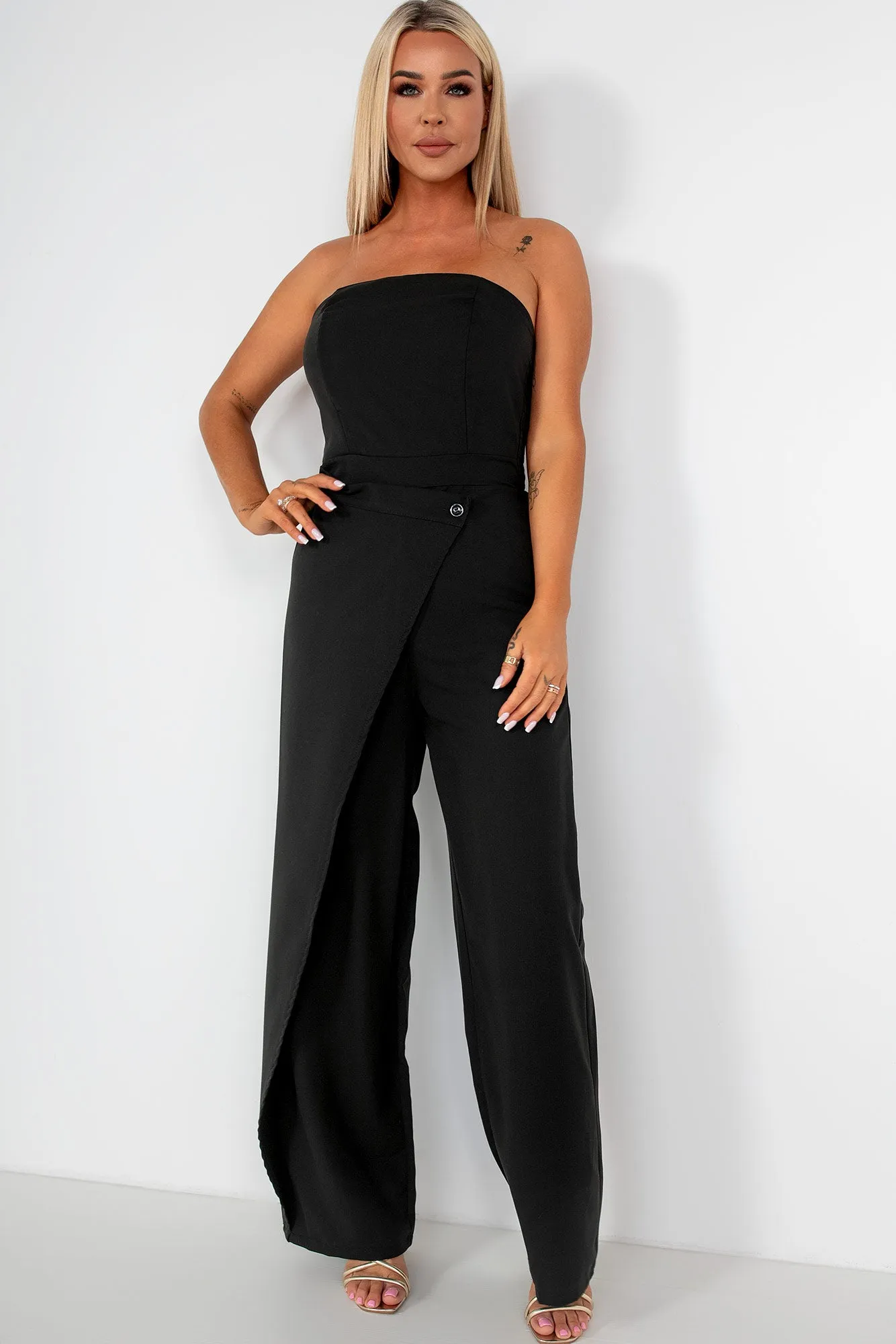 Floella Black Bandeau Jumpsuit sold by Va Va Voom product image thumbnail 4