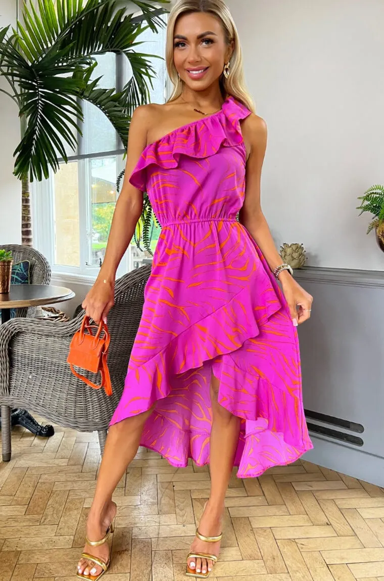 AX Paris Davina Pink Print Dress sold by Va Va Voom product image thumbnail 3