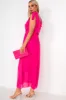 Helga Cerise Pink Chiffon Dress sold by Va Va Voom