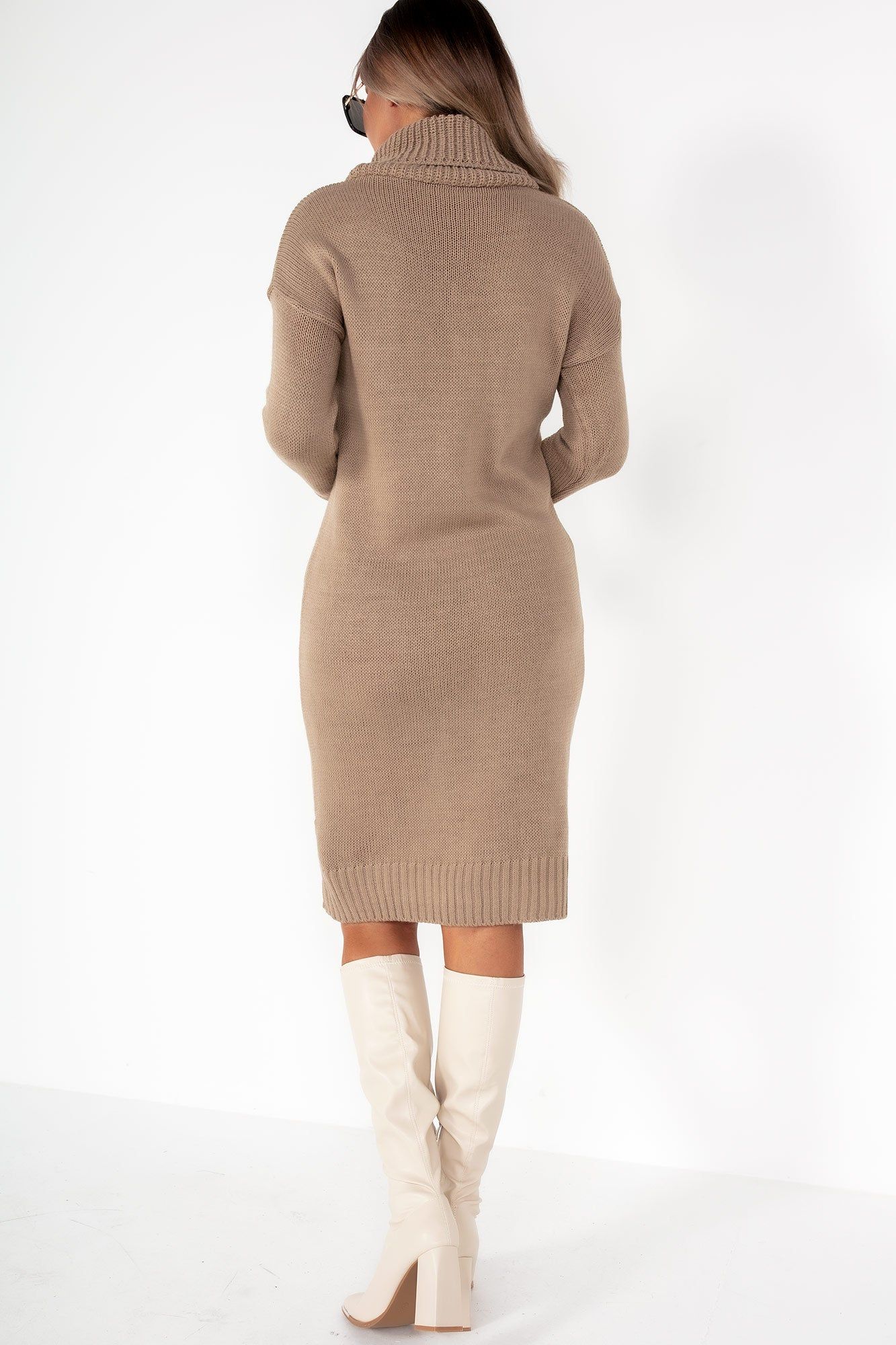 Felina Mocha Knit Jumper Dress sold by Va Va Voom product image thumbnail 3