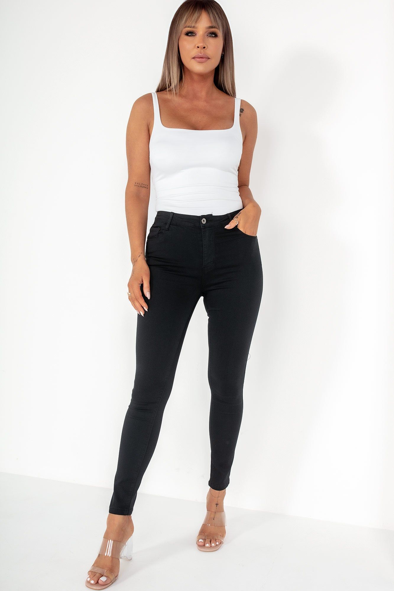 Kenny Black Push Up Skinny Jeans sold by Va Va Voom product image thumbnail 3