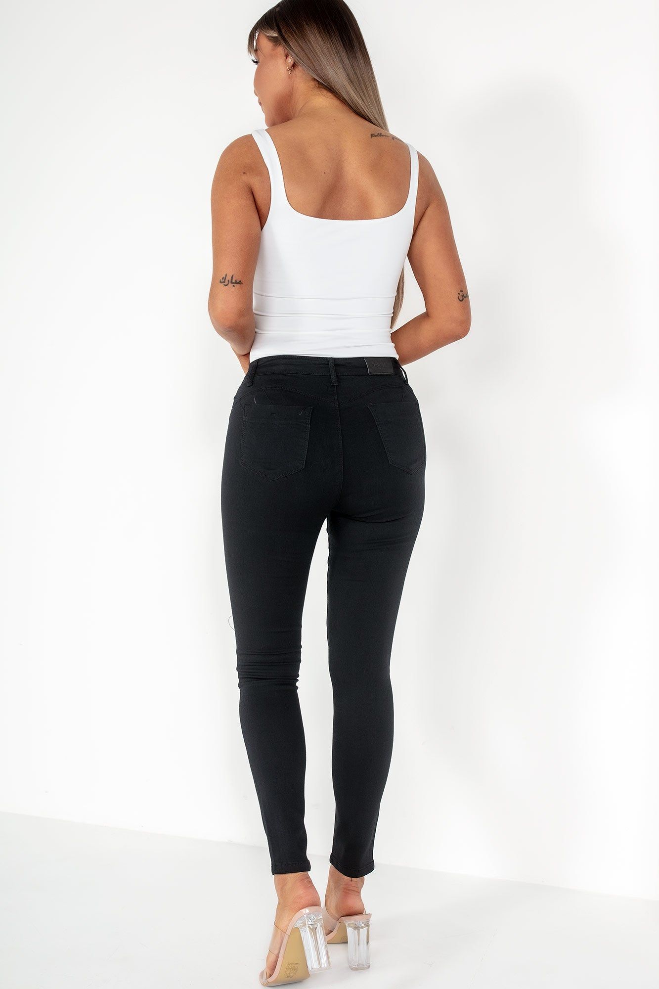 Kenny Black Push Up Skinny Jeans sold by Va Va Voom product image thumbnail 2