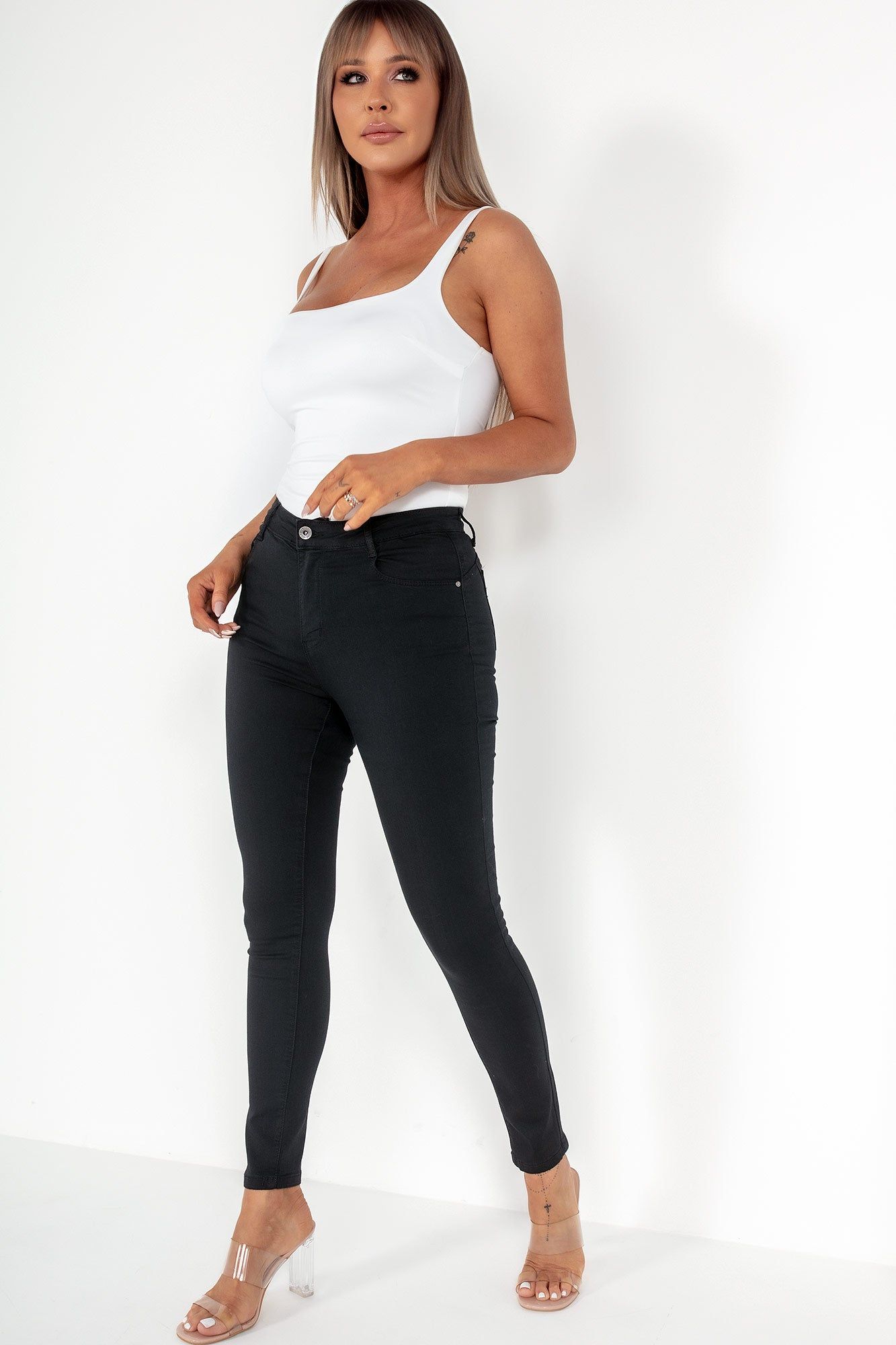 Kenny Black Push Up Skinny Jeans sold by Va Va Voom product image thumbnail 4