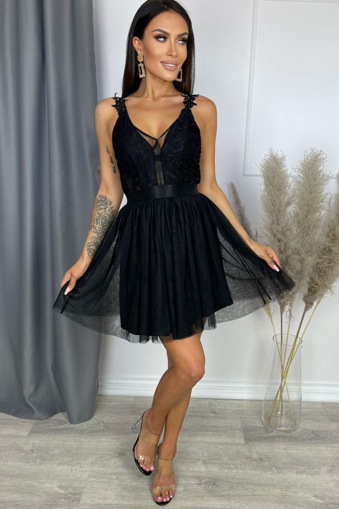 Maeve Black Lace Dress sold by Va Va Voom product image thumbnail 4