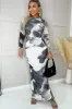 AX Paris Felicity Monochrome Mesh Floral Dress sold by Va Va Voom