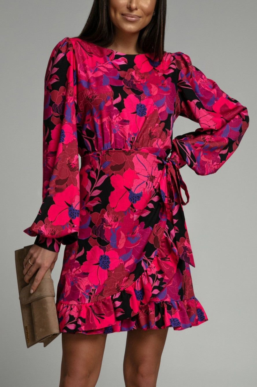 Ivy Red Floral Wrap Dress sold by Va Va Voom