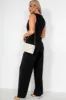 Calista Black Paperbag Trousers sold by Va Va Voom