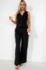 Calista Black Paperbag Trousers sold by Va Va Voom