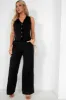 Calista Black Paperbag Trousers sold by Va Va Voom