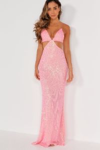 Grace Pink Sequin Maxi Dress sold by Va Va Voom