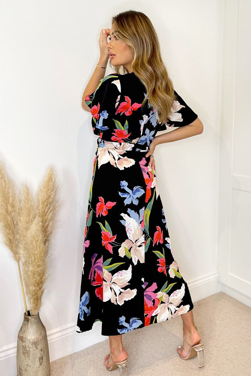 AX Paris Winnie Multi Floral Wrap Dress sold by Va Va Voom product image thumbnail 2
