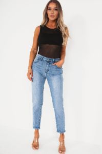 Jewel Black Mesh Bodysuit sold by Va Va Voom