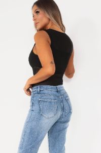 Jewel Black Mesh Bodysuit sold by Va Va Voom