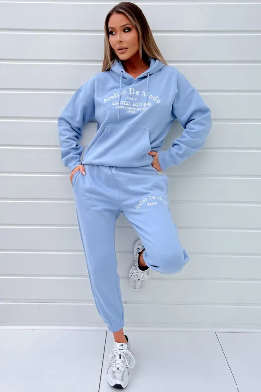 Nataly Blue 'Atelier DM' Jogger Co Ord sold by Va Va Voom