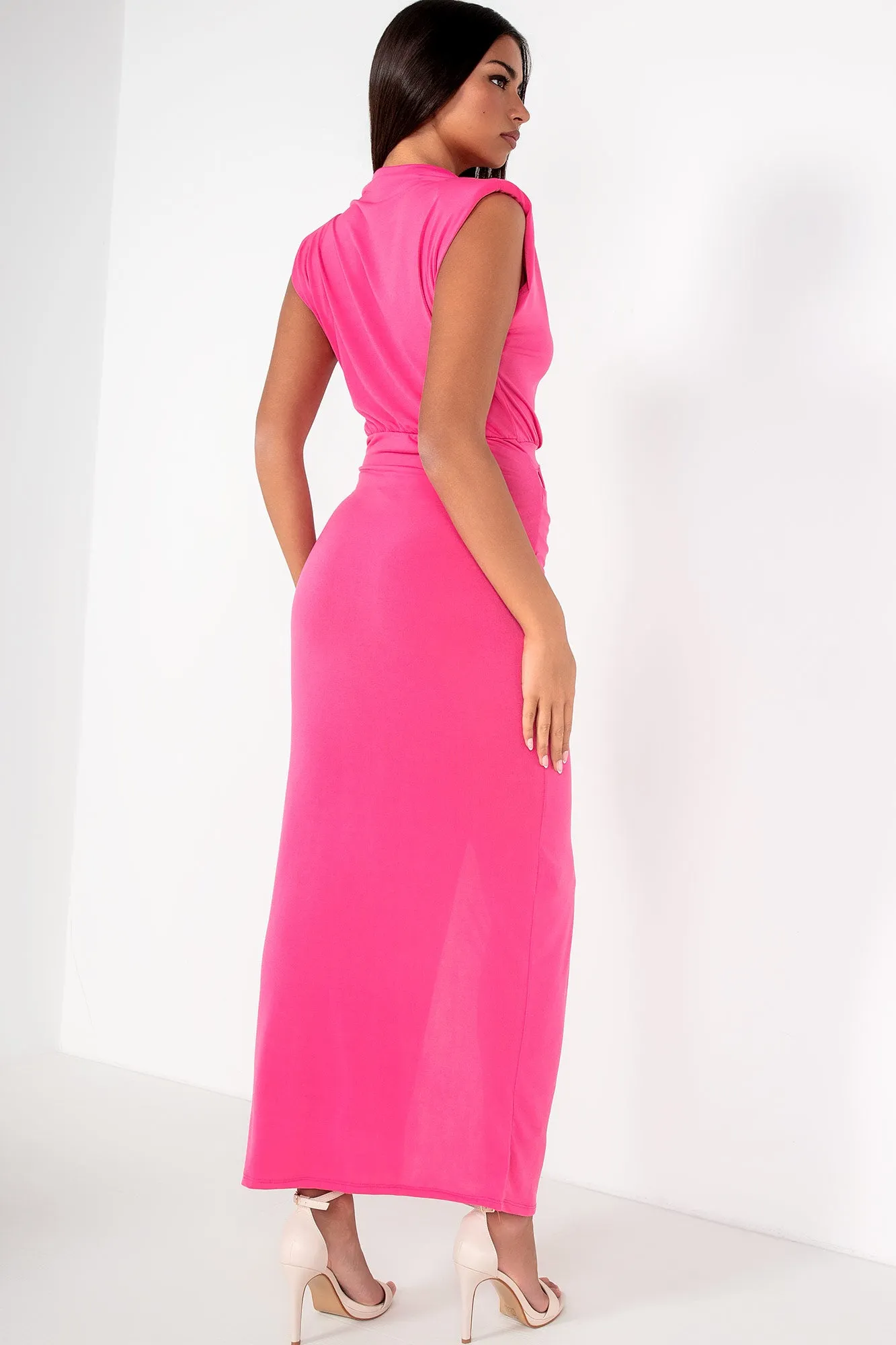 Yulianna Pink Sleeveless Maxi Dress sold by Va Va Voom product image thumbnail 2