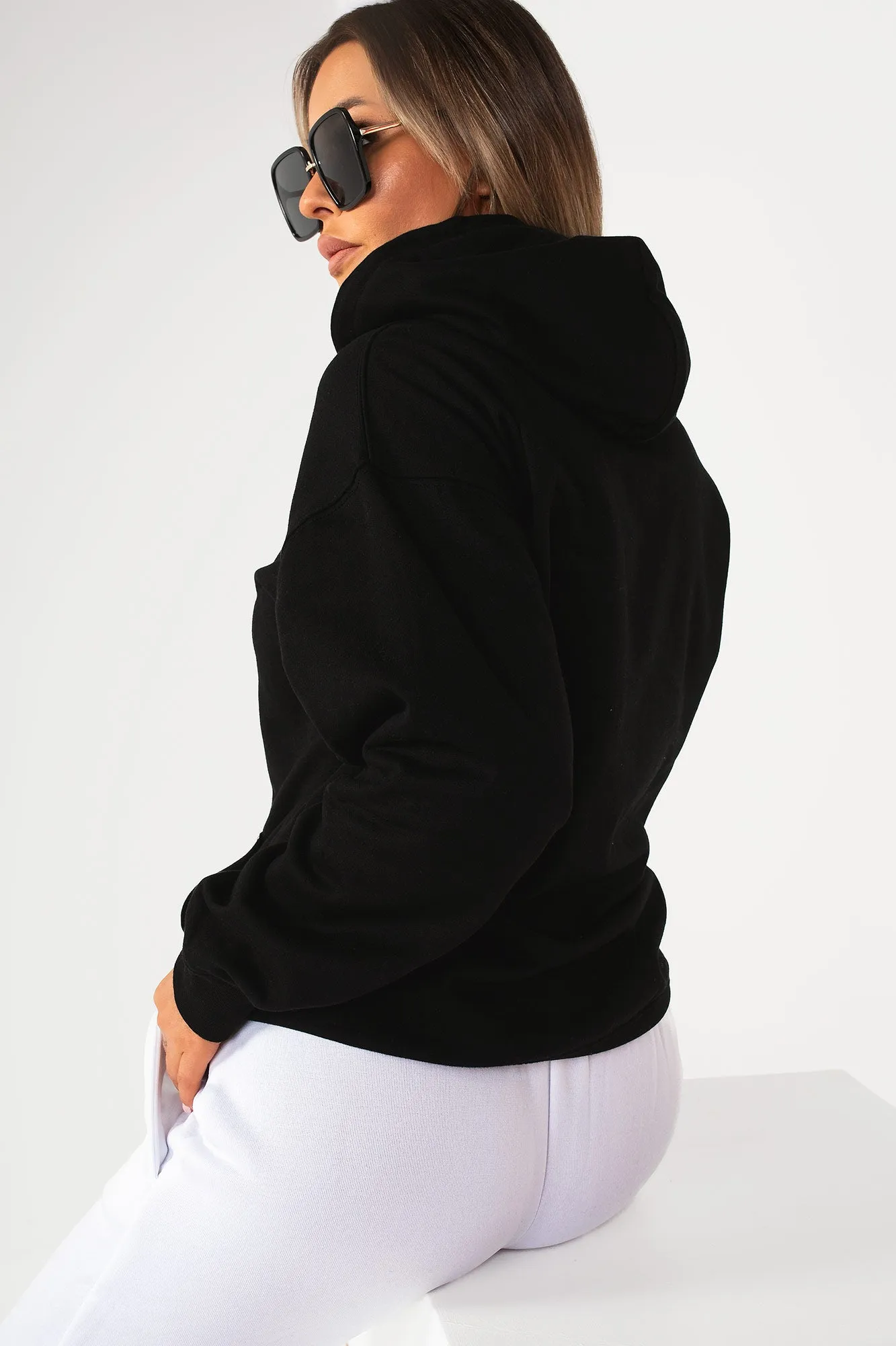 Toni Black Oversized Hoodie sold by Va Va Voom product image thumbnail 2