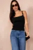Kenzie Black Ribbed Knit Cami Top sold by Va Va Voom