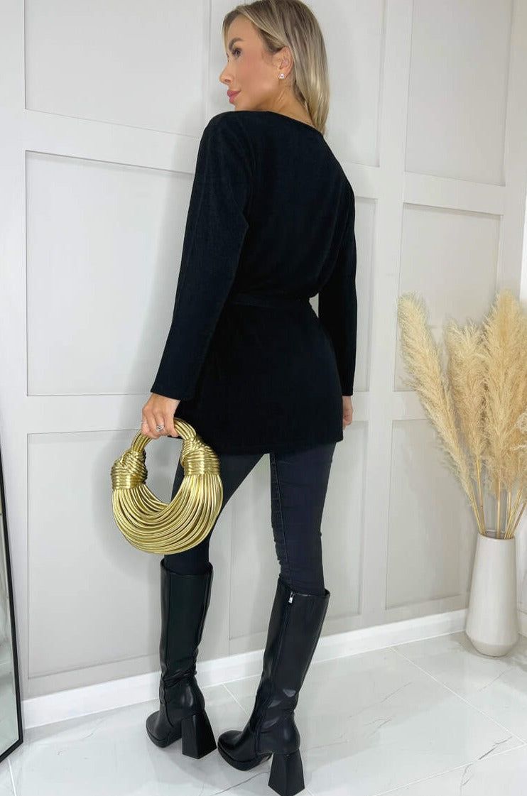 AX Paris Odessa Black Knit Top sold by Va Va Voom product image thumbnail 2