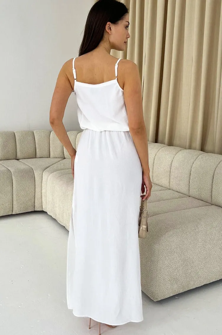 AX Paris Edith White Cami Midi Dress sold by Va Va Voom product image thumbnail 2