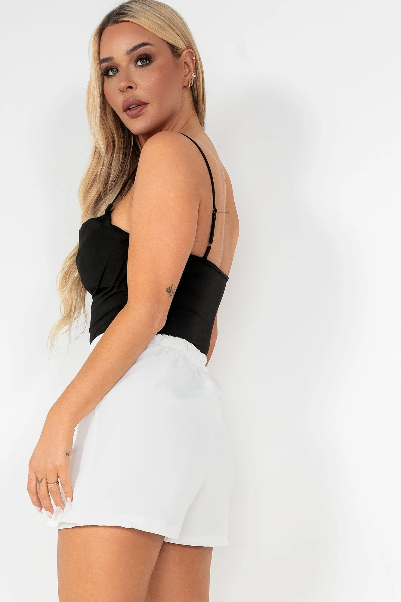 Orella Black Cami Bodysuit sold by Va Va Voom product image thumbnail 2