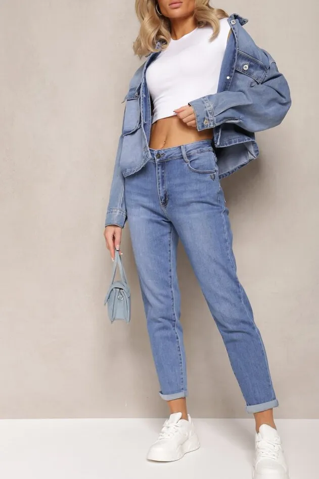 Dorrit Blue Mom Jeans sold by Va Va Voom product image thumbnail 3