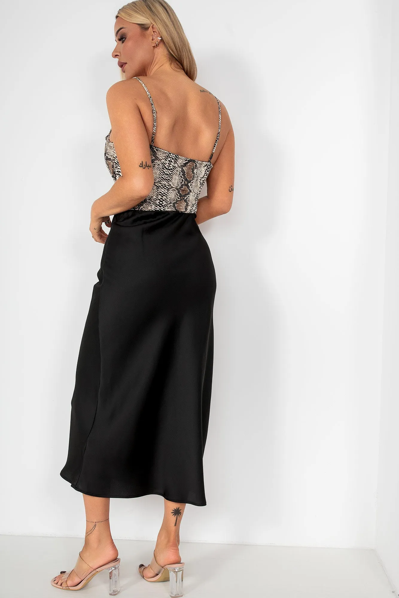 Orella Snake Print Bodysuit sold by Va Va Voom product image thumbnail 2