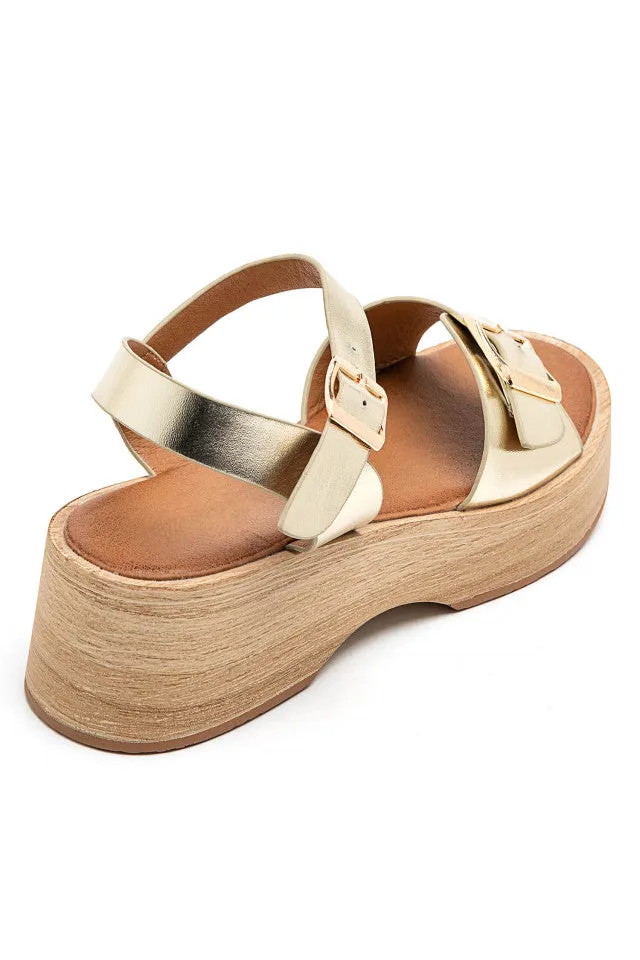 Cameron Gold Buckle Sandals sold by Va Va Voom product image thumbnail 5