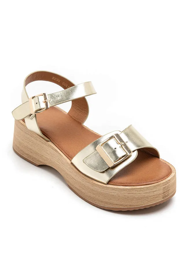 Cameron Gold Buckle Sandals sold by Va Va Voom product image thumbnail 4