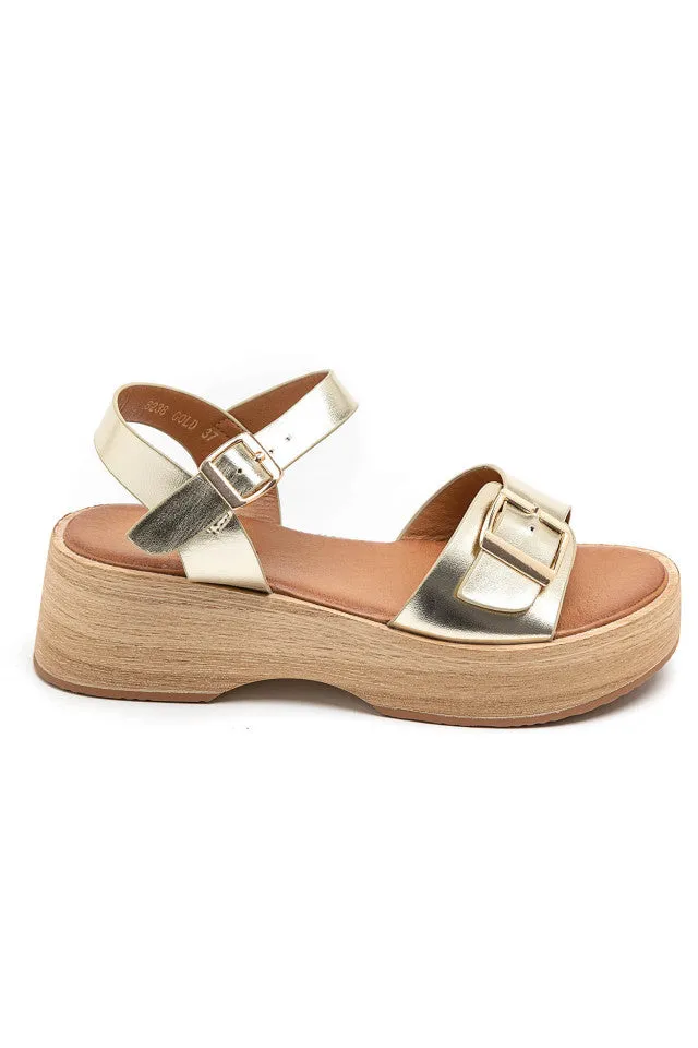 Cameron Gold Buckle Sandals sold by Va Va Voom product image thumbnail 3