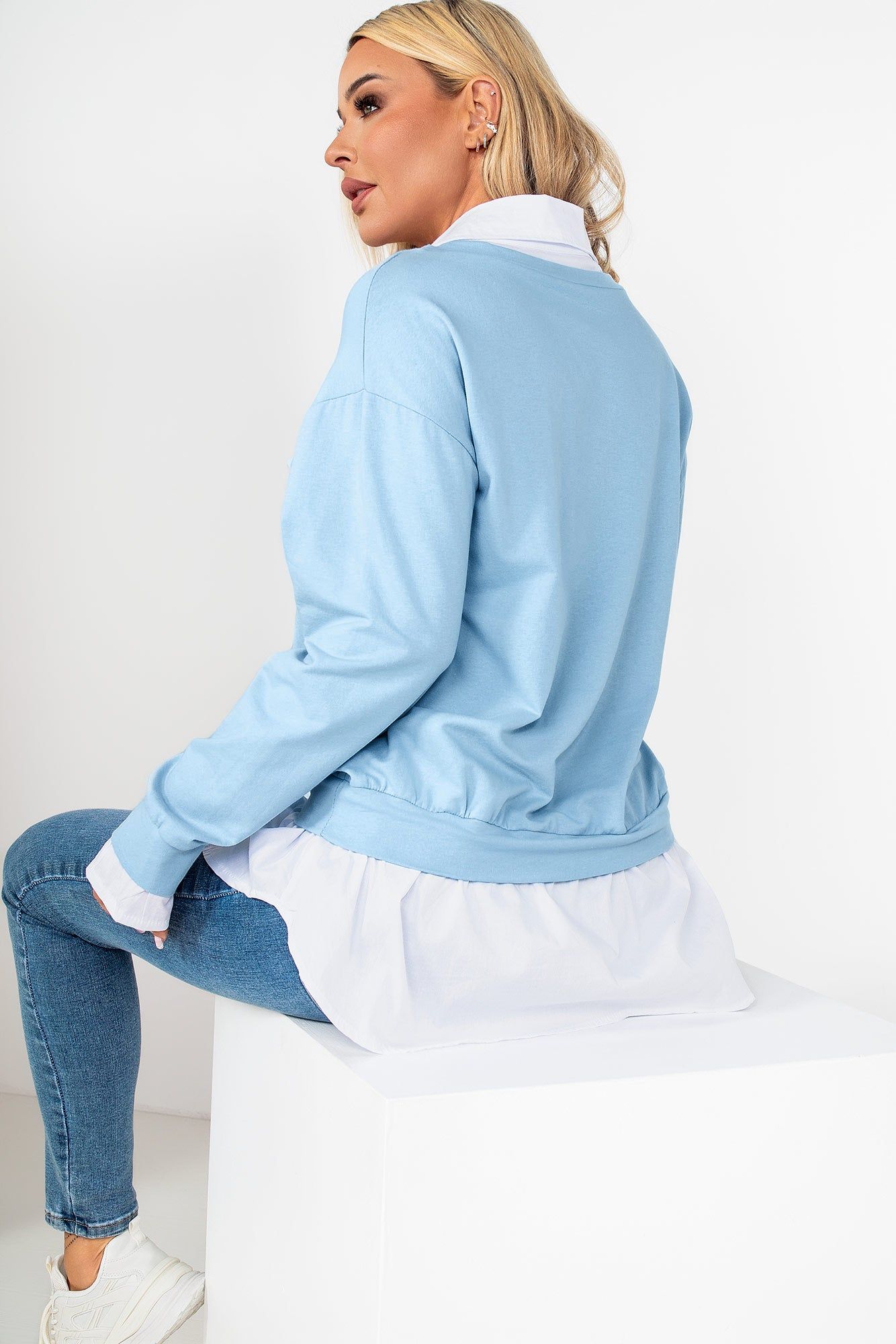 Oda Baby Blue 'Los Angeles' Top sold by Va Va Voom product image thumbnail 2